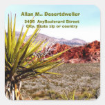 Desert Scenery Cacti  Return Address Sticker