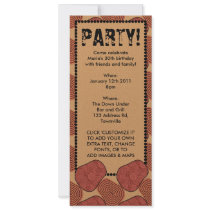 Desert, skinny invitation