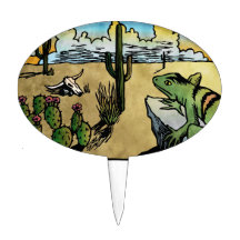 Desert Sunrise Cake Toppers
