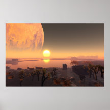 Desert Sunrise Mars Coming In Print