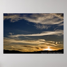 'Desert Sunset' - by Andrew Gettler Print