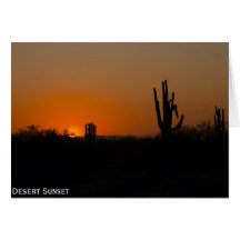 Desert Sunset Card