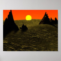 Desert Sunset Poster
