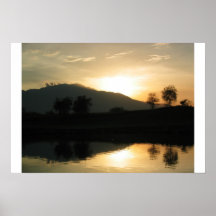 Desert Sunset Poster