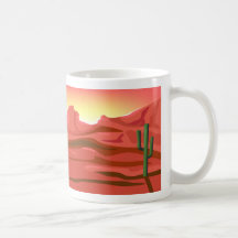 Desert Sunset Red Rock Mugs