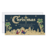 Desert Travelers Flat Christmas Greeting Card Photo Greeting Card