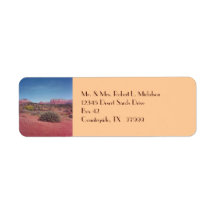 Desert Vista Custom Avery Label
