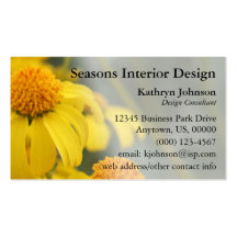 Desert Wildflowers Business Card Template