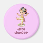 Desi Dancer Purple Fridge Magnets