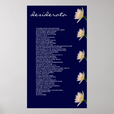 Desiderata ~ Canvas Print by ChocolateJava