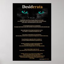 Desiderata Cat Eyes 2 Posters