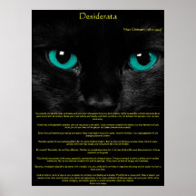 Desiderata Cat Eyes Posters