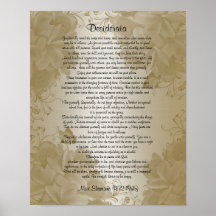 Desiderata "desired things" floral plumeria print