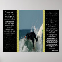 Desiderata Falling Surfer Posters