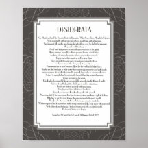 Desiderata Poem Print