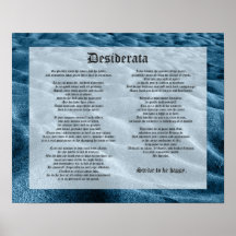 Desiderata - sables changeants affiche