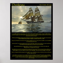 Desiderata Sail Boat Posters