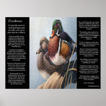 DESIDERATA Two Duck Posters