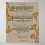 Desiderata with calla lilies