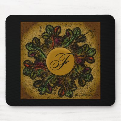 Design 04 Monogrammed Mousepad by SherryHolderHunt