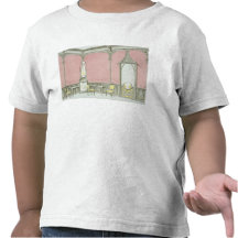 Design d'intérieur pour une brasserie, illustratio t-shirts