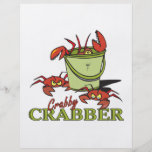 design for a crabby crabber full colour flyer