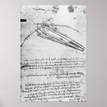Design for a flying machine poster