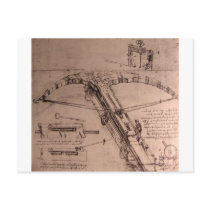 Design for an enormous crossbow post card