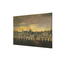 Design for the Construction of the Pont-Neuf Stretched Canvas Print