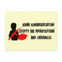 Design für Kinderrechte: Keine Kindersoldaten! postcards