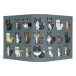Design Your Own Cartoon Cat Vinyl Binder