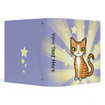 Design Your Own Cartoon Cat Binders