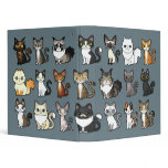 Design Your Own Cartoon Cat Vinyl Binder