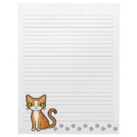 Design Your Own Cartoon Cat letterhead