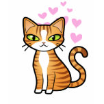 Design Your Own Cartoon Cat (love hearts) t-shirts