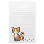 Design Your Own Cartoon Cat Custom Stationery