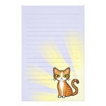 Design Your Own Cartoon Cat Stationery Paper
