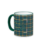 DESIGN YOUR OWN! Green Flannel Plaid Photo Mug