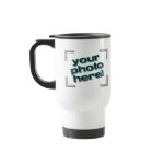 DESIGN YOUR OWN! PHOTO or LOGO TRAVEL COFFEE MUG