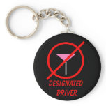Designated Driver No Alcohol keychains