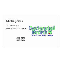 Designated Drunk Business Card Templates