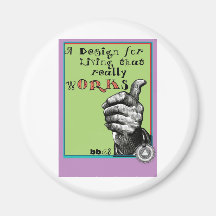 designd4LIVING.jpg Fridge Magnet