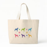 Designer Boxer Print Tote Bags