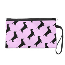Designer Dachshund Silhouette any color Wristlets