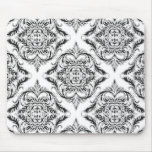 Designer Damask Motif in Black & White