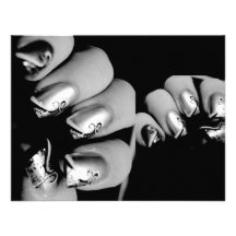 Designer Fingernails Custom Invitation