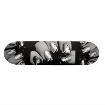 Designer Fingernails Skateboard - Customizable