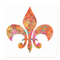 Designer Fleur-de-Lis Stickers