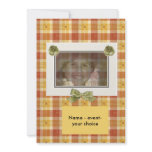 Designer photo note cards template custom announcement