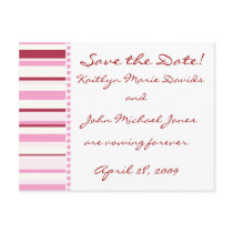 Designer Pink Motif Save the Date!